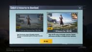 The two resource packs (Image via PUBG Mobile)